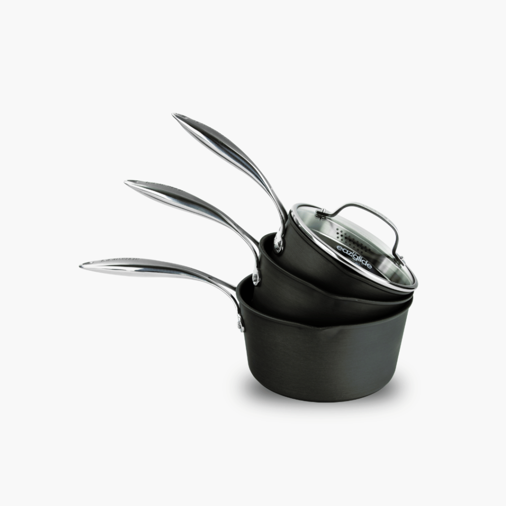 Neverstick3 Professional 3 Piece Saucepan Set Eaziglide
