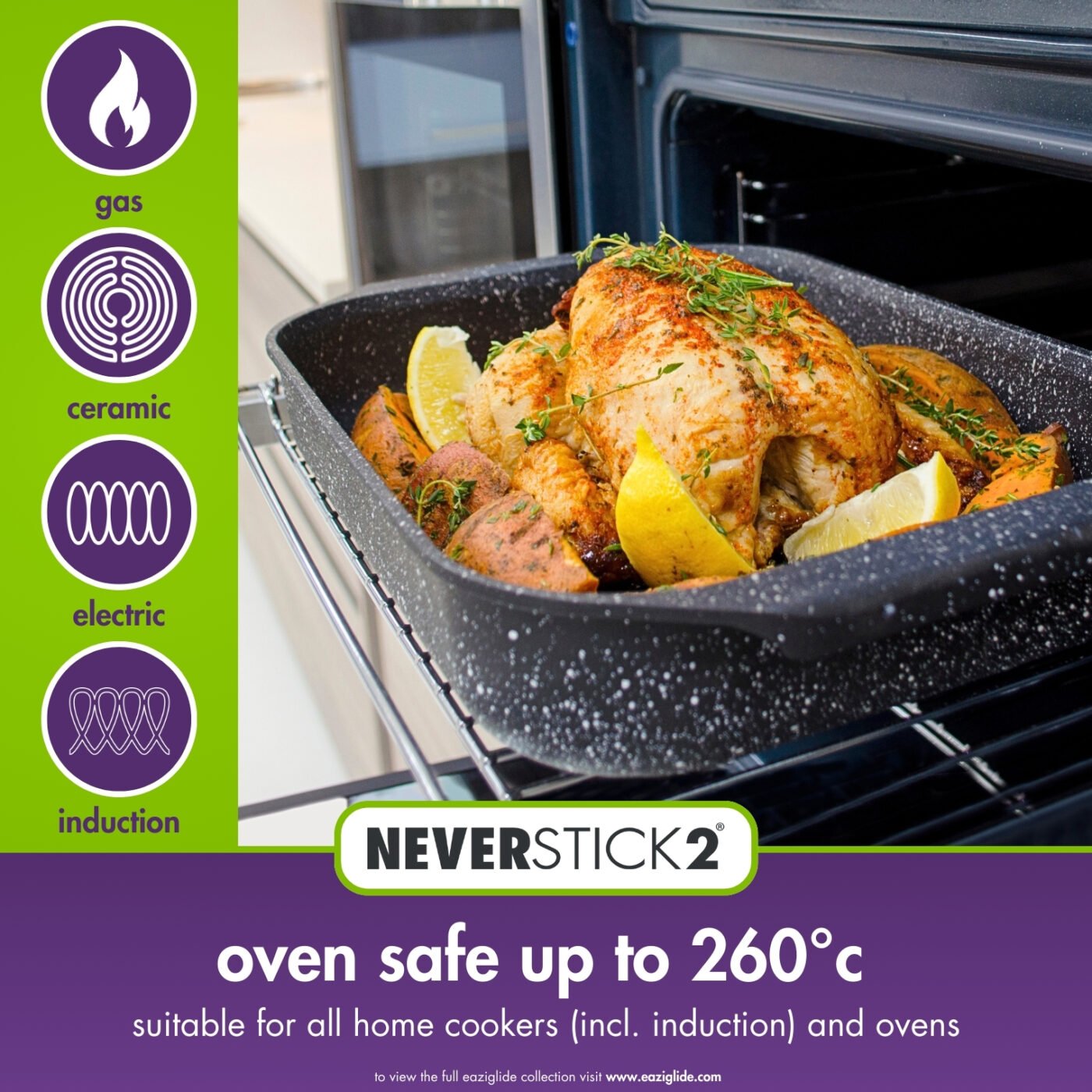 Neverstick2 34.5cm x 25cm roasting tray - Image 6