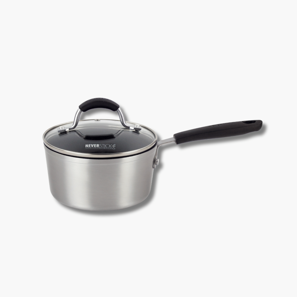 Neverstick+ 3 Piece Saucepan Set Pots & Pans Eaziglide