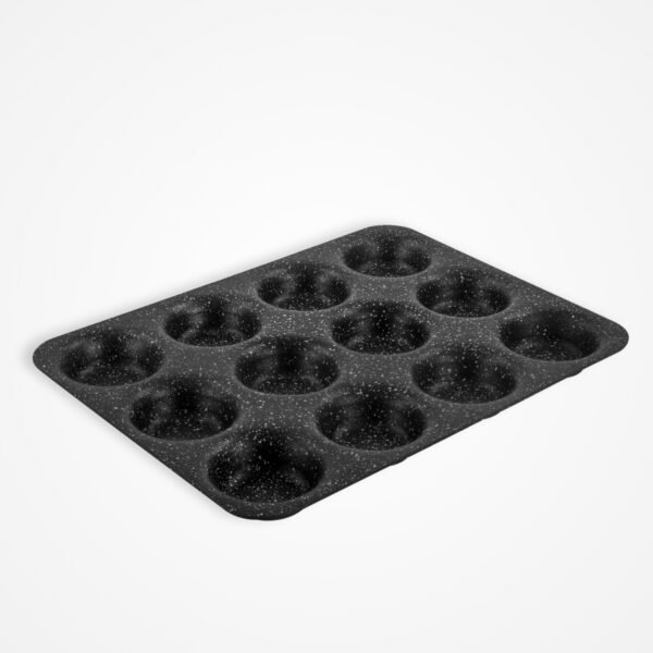 Eaziglide Neverstick2 12 Cup Cupcake Tray for Baking Small Yorkshire Puddings, Muffins and Cupcakes