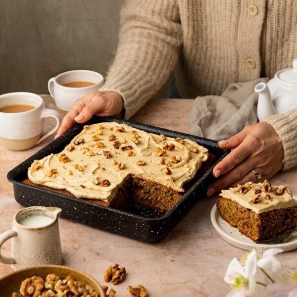 Eaziglide Neverstick2 23cm square cake tin with non-stick coating for baking cakes and traybakes.