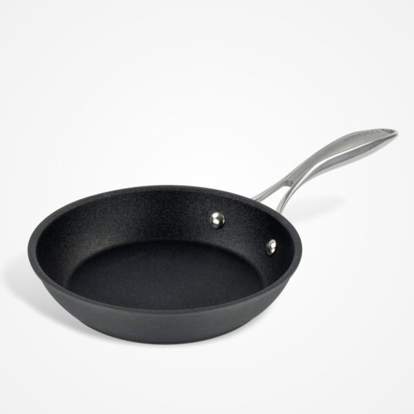 Eaziglide Neverstick3 20cm Frying Pan for hob and oven cooking, ideal for smaller portions with a durable non-stick surface and ergonomic handle.