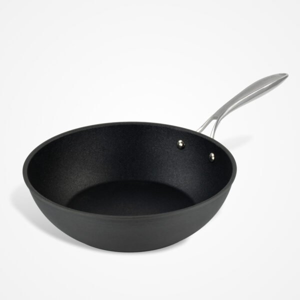 Eaziglide Neverstick3 Non-Stick Wok for Hob and Oven Cooking, featuring a durable easy-clean coating and deep design ideal for stir-fries, noodles, and everyday meals.