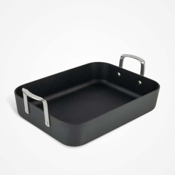 Eaziglide Neverstick3 33cm Roasting Tray with Grab Handles for Hob and Oven Cooking
