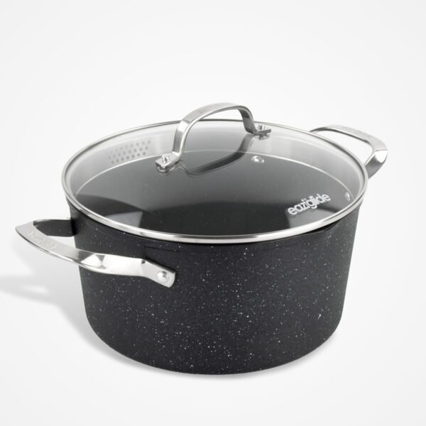 Eaziglide Neverstick2 24cm Deep Casserole Pot with Lid