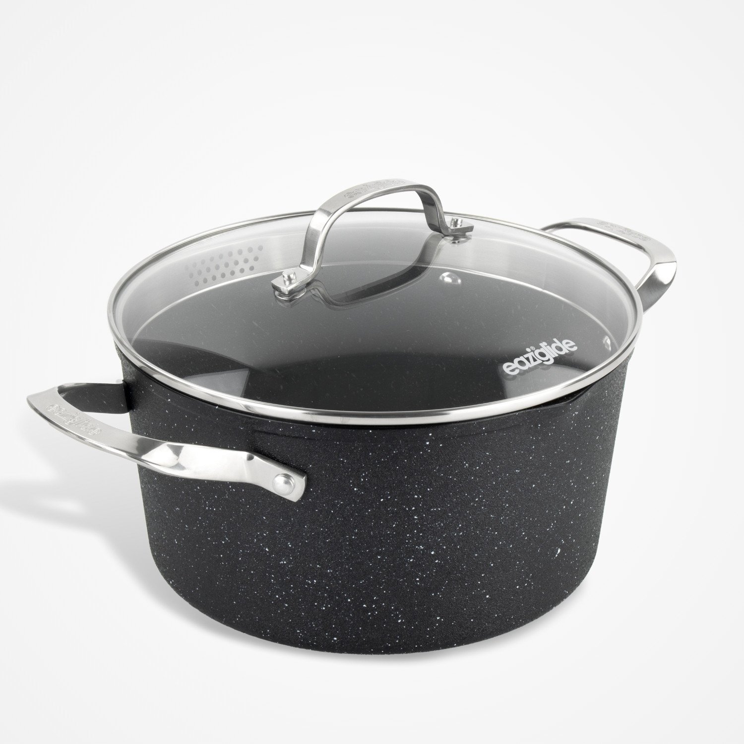 Eaziglide Neverstick2 24cm Deep Casserole Pot with Lid