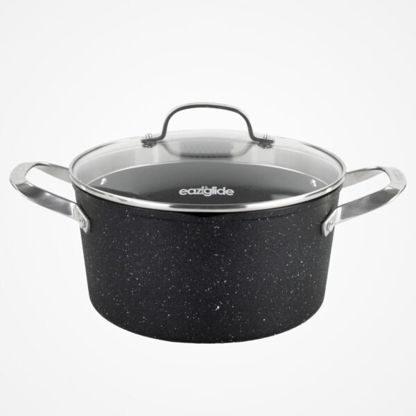 Eaziglide Neverstick2 24cm Deep Casserole Pot with Lid